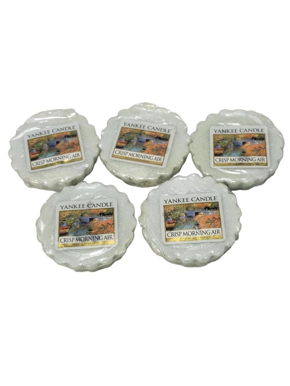 Crisp Morning Air Yankee Candle Retired Wax Tart Melts Lot Of 5